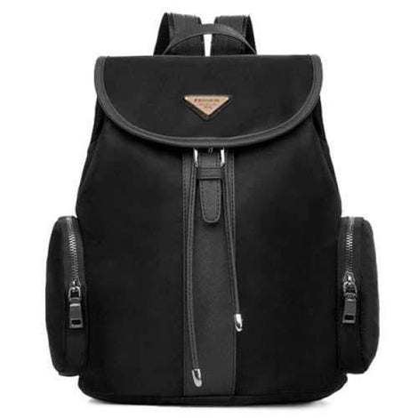 Fashion Style String and Splice Design Women's Satchel - Black