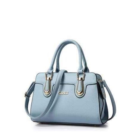 Fashionable Letter and Solid Color Design Tote Bag For Women - Blue