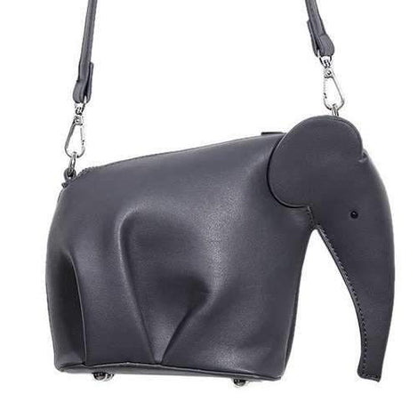 Cute Solid Color and Zip Design Crossbody Bag For Women - Gray