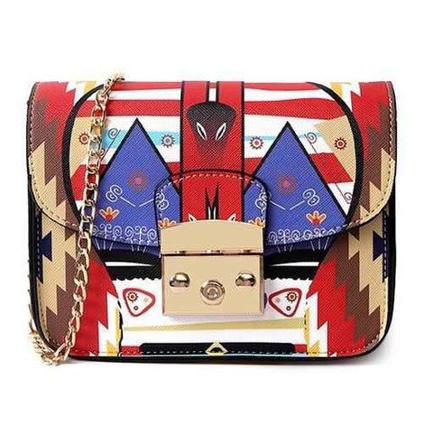 Chains Print Mini Crossbody Bag