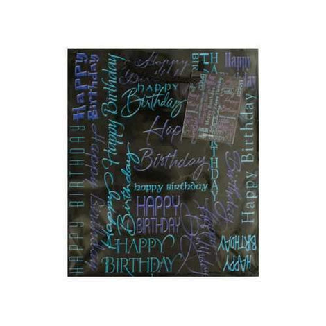 Medium Black & Blue Birthday Gift Bag ( Case of 30 )