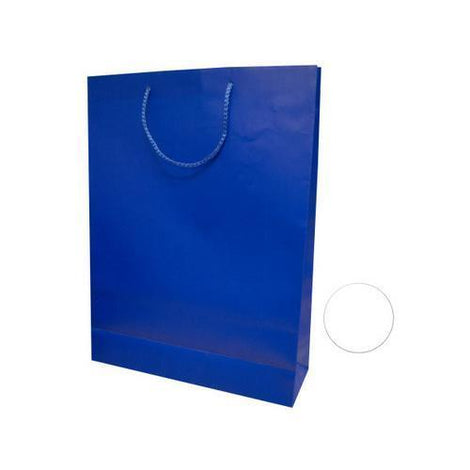 Large Blue & White Gift Bag ( Case of 48 )
