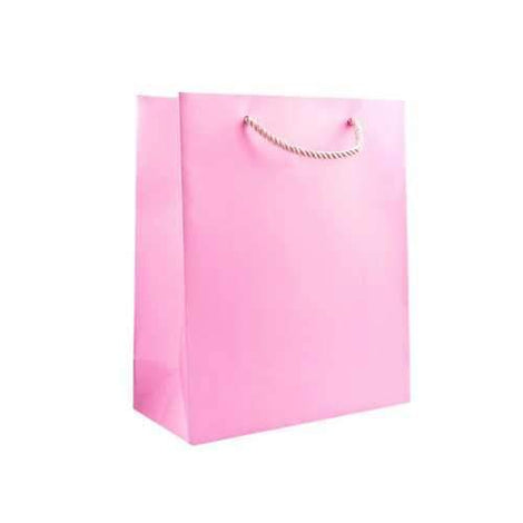 Medium Solid Pink Gift Bag ( Case of 48 )