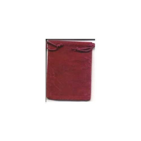 Burgundy Velveteen Bag