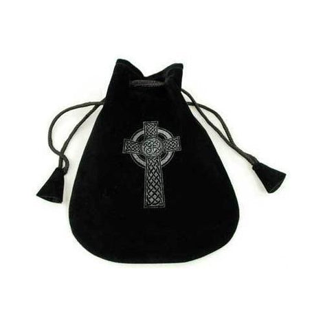 Celtic Cross Velveteen Bag