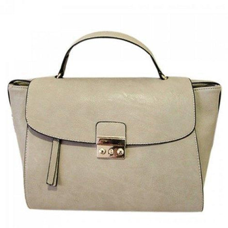 Elegant Solid Color and Hasp Design Women's Tote Bag - Gray
