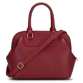 Trendy PU Leather and Zipper Design Women's Tote Bag - Wine Red