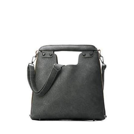 Trendy Dark Color and Embossing Design Women's Tote Bag - Gray