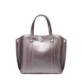 Concise Stitching and Solid Color Design Tote Bag For Women - Silver Gray
