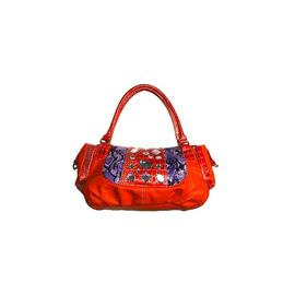 Orange Rhinestone Handbag