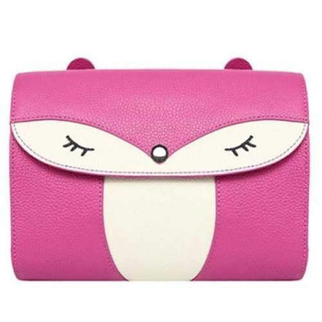 Casual Cover and Color Block Design Crossbody Bag For Women - Rose