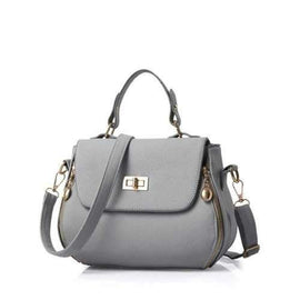 Concise Hasp and Solid Color Design Tote Bag For Women - Gray