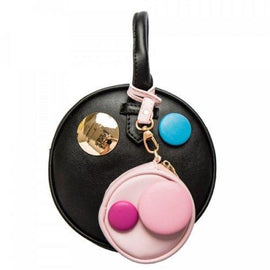 Sweet Hit Color and Round Shape Design Crossbody Bag For Women - Black