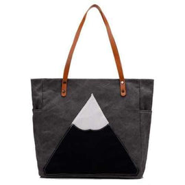 Causal Geometric Pattern and Zip Closure Design Shoulder Bag For Women - Gray