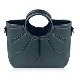 Stitching Tassels Handbag - Green