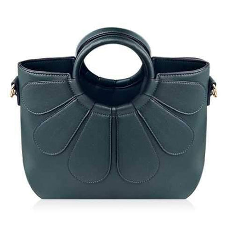 Stitching Tassels Handbag - Green