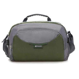 Color Block Nylon Tote Bag - Army Green