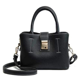 Wide Shoulder Strap Shoulder Bag Wild Retro Mini Fashion Hand Messenger Bag - Black