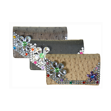 Sparkly Rhinestones Zipper Wallet