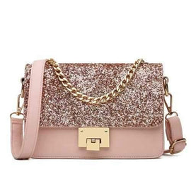 Sequined Female Korean Minimalist Personality Party Shoulder All-match Hand Chain Temperament Small Package - Pink