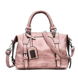 Female New Korean Simple Wild Messenger Shoulder Bag - Pink