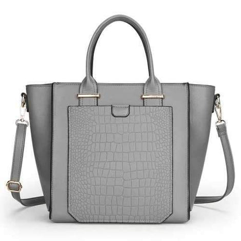 New Portable Shoulder Diagonal Fashion Trend Bag - Gray