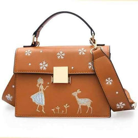Wide Shoulder Strap Female Wild Shoulder Messenger Bag - Daisy