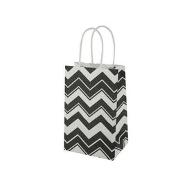 Small Chevron Print Paper Gift Bag ( Case of 96 )