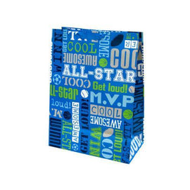 Boys Sports Words Mega Gift Bag ( Case of 72 )