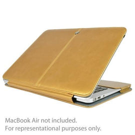 SlickBlue Leatherette Clip-On Case for 13 MacBook Pro (Champagne Gold)