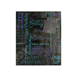 Medium Black & Blue Birthday Gift Bag ( Case of 90 )
