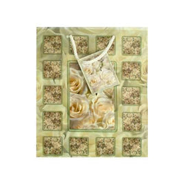 Medium White Rose Gift Bag ( Case of 30 )