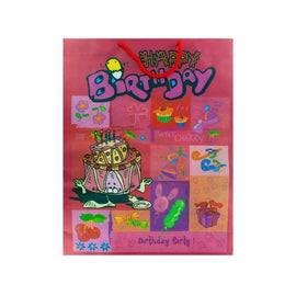 14" Birthday Gift Bag ( Case of 24 )