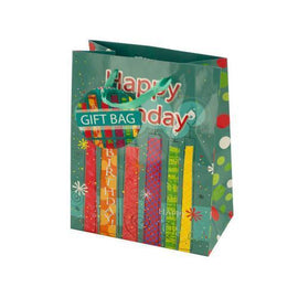 Happy Birthday Festive Candles Gift Bag ( Case of 72 )
