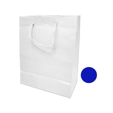 Medium Blue & White Gift Bag ( Case of 96 )