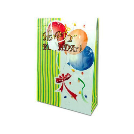 bday xl gift bag 1346wht ( Case of 72 )