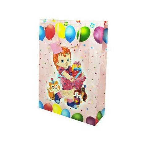bday xl gift bag 1348 pnk ( Case of 72 )