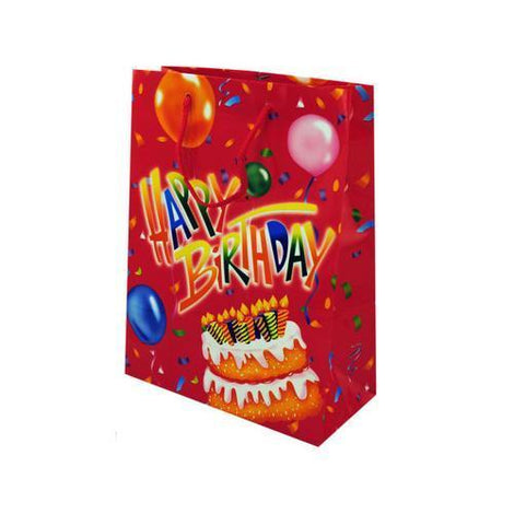 bday med gift bag 1381red ( Case of 72 )