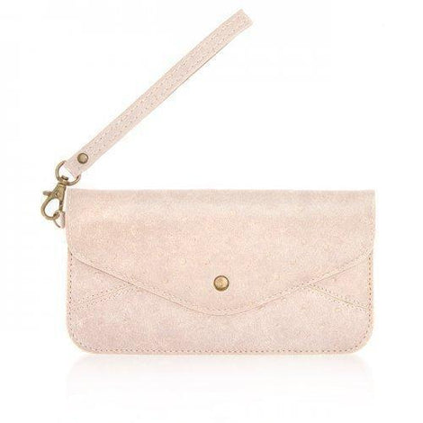 Nyla Blush Faux Leather Clutch (pack of 1 ea)