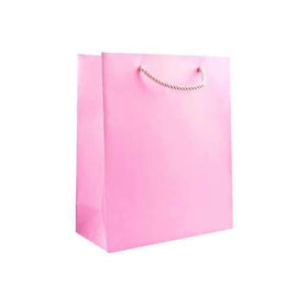 Medium Solid Pink Gift Bag ( Case of 72 )