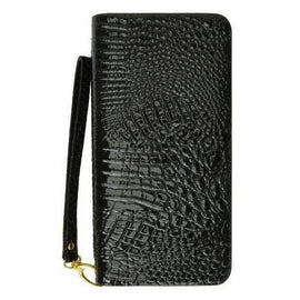 Ladies Wristlet Wallet Croco Design