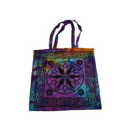 18" x 18" Goddess Pentagram Triquetra  tote bag
