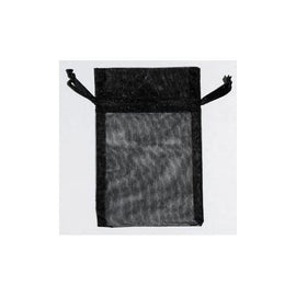 2 3/4" x 3" Black organza pouch