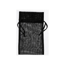 4" x 5" Black organza pouch