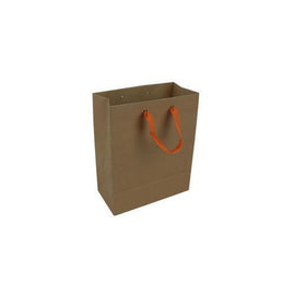 Kraft gift bag with ribbon handles ( Case of 96 )